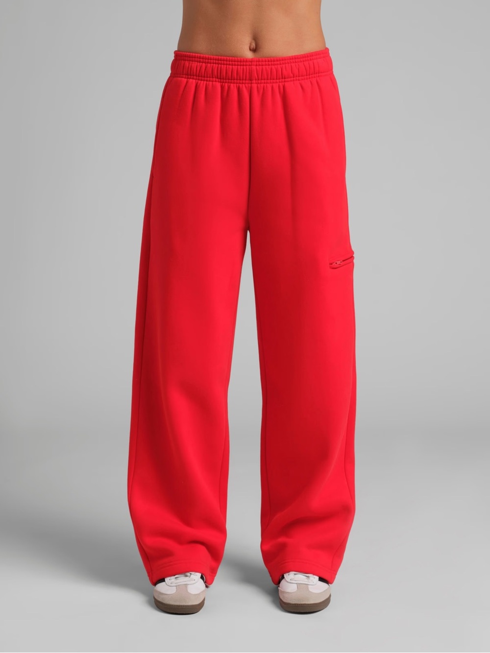 NWT Comfrt Halo Straight Leg Sweatpants Large Crimson Red